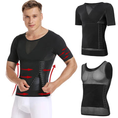 Mens Body Shaper Compression Shirt