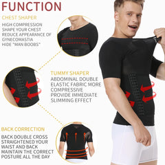 Mens Body Shaper Compression Shirt