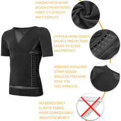 Mens Body Shaper Compression Shirt