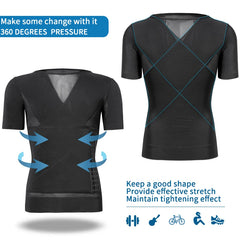 Mens Body Shaper Compression Shirt