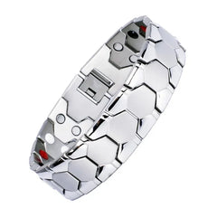 Men Braided Magnetic Bracelet Arthritis Health Energy Bracelet