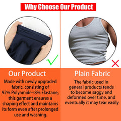 Men's Compression Body Shaper Vest Slimming Tank Top Waist Trainer Belly Control Undershirt Shapewear Sleeveless Soft Shirt