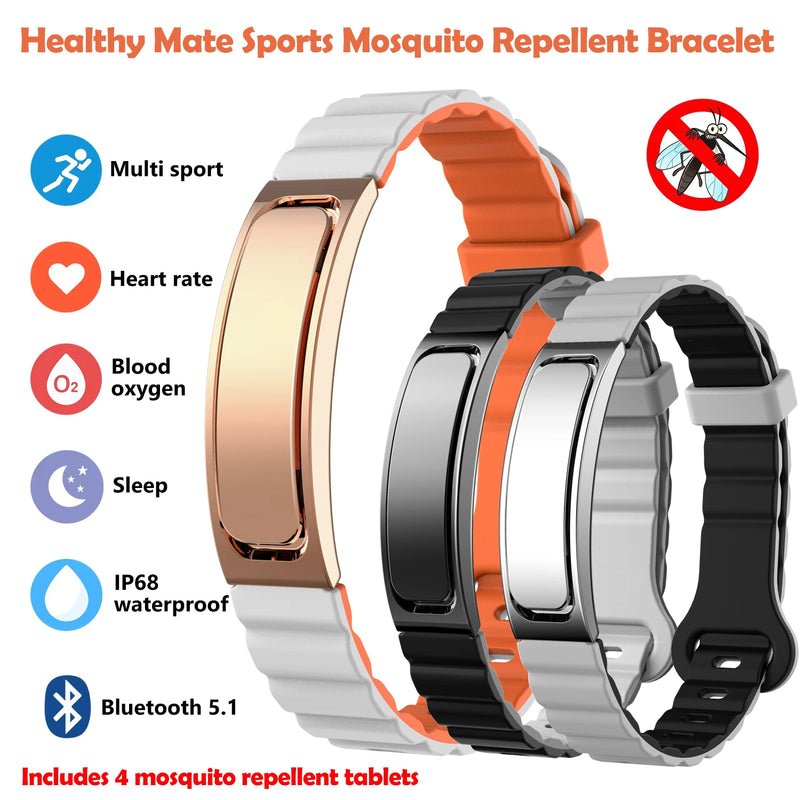 Multifunction Smart Bracelet, Mosquito Repellent, Remote Camera Control