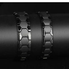 Men Braided Magnetic Bracelet Arthritis Health Energy Bracelet