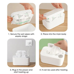 Baby Wet Wipe Heater Warmer with LED Display
